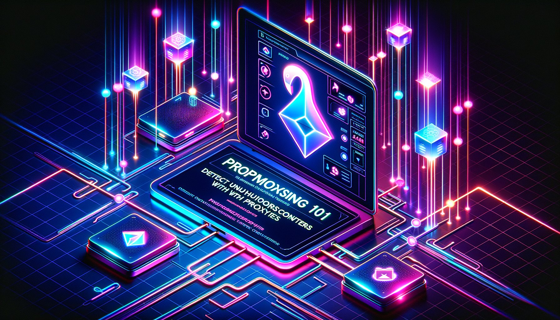 Laptop screen displaying pricing data and a network diagram, symbolizing MAP monitoring and proxy usage to detect unauthorized discounters.